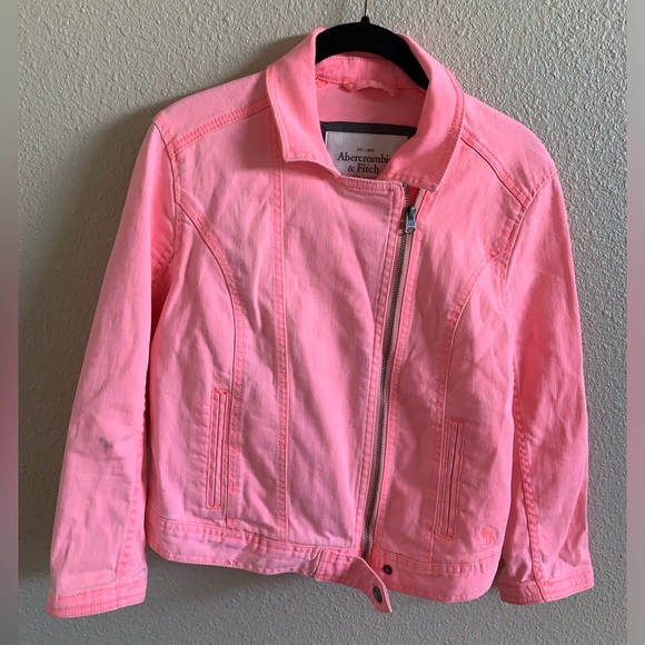Abercrombie & Fitch Girls Moto Jacket (2)🌴 - Picture 3 of 10